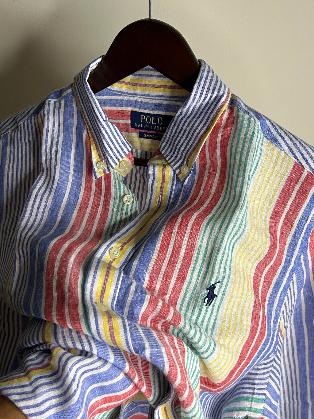 Z Rl Multicolour stripe linen shirt