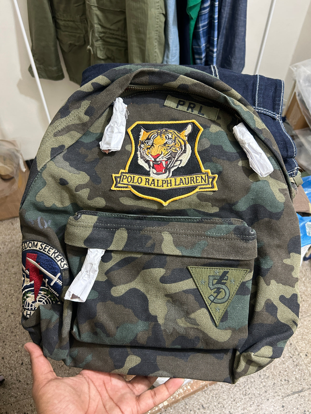 A Ralph Lauren Camo bag