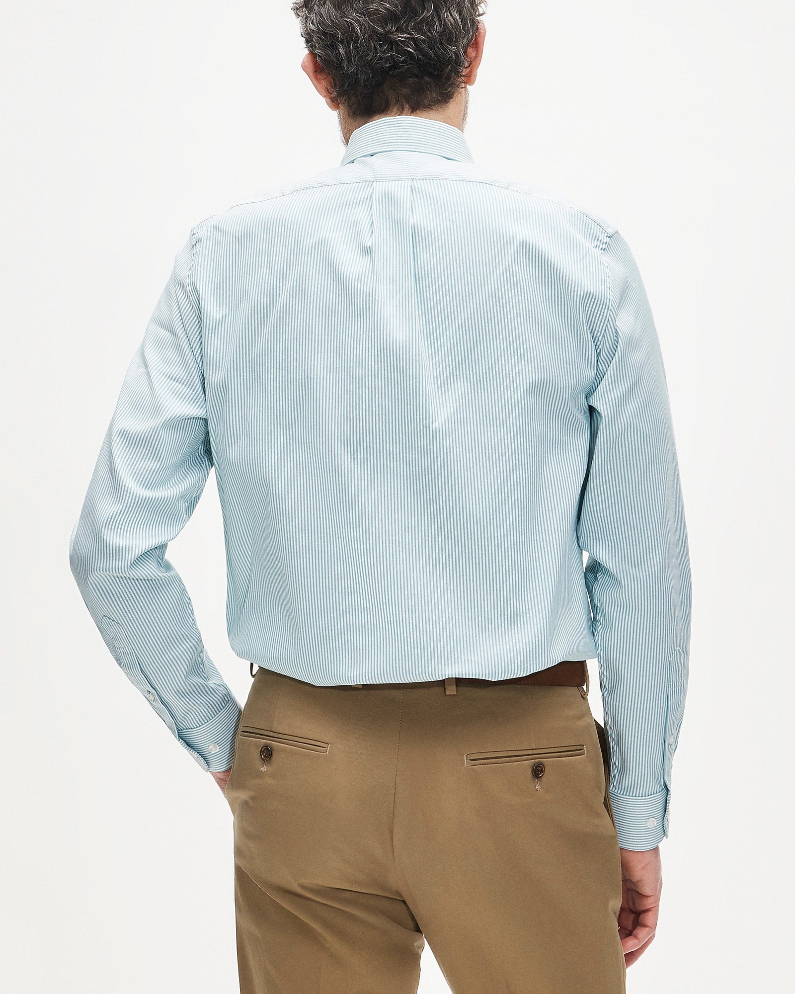 J.crew Bowery performance stretch oxford shirt with button-down collar