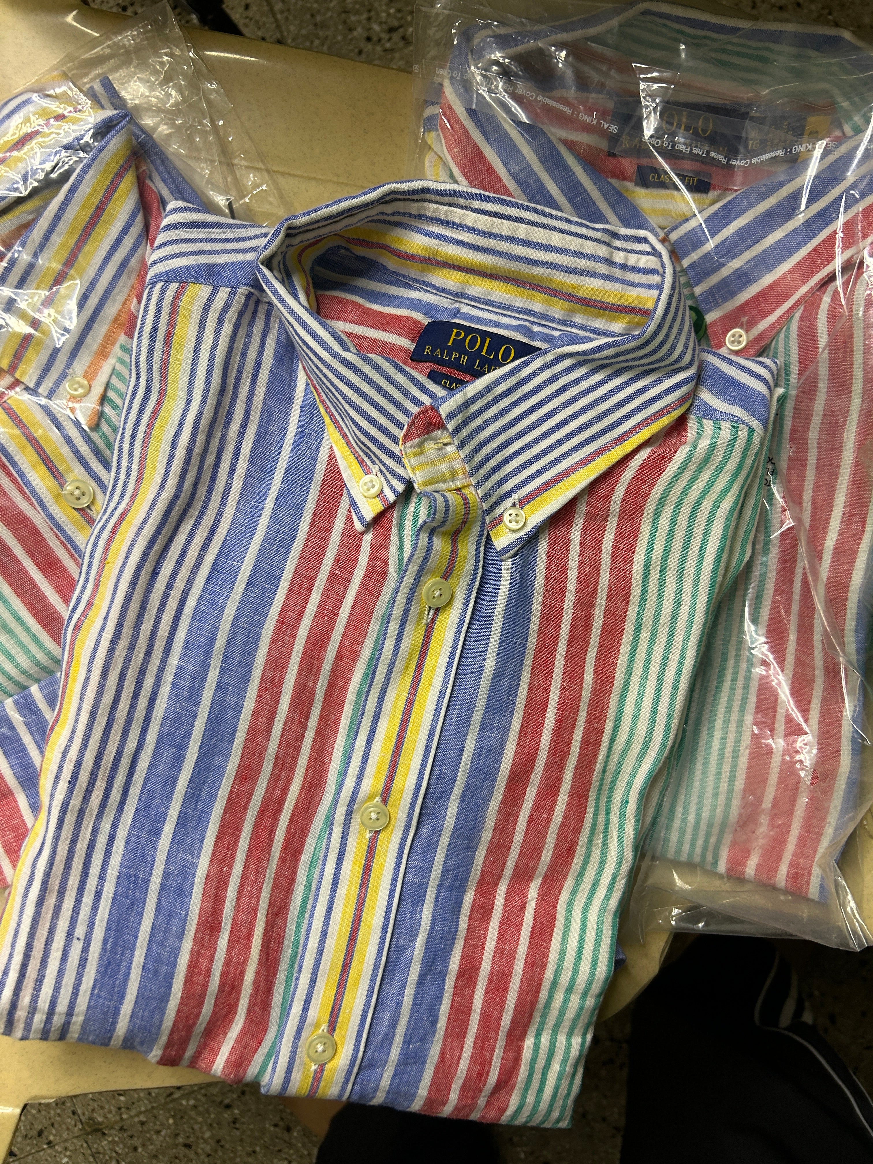 Z Rl Multicolour stripe linen shirt
