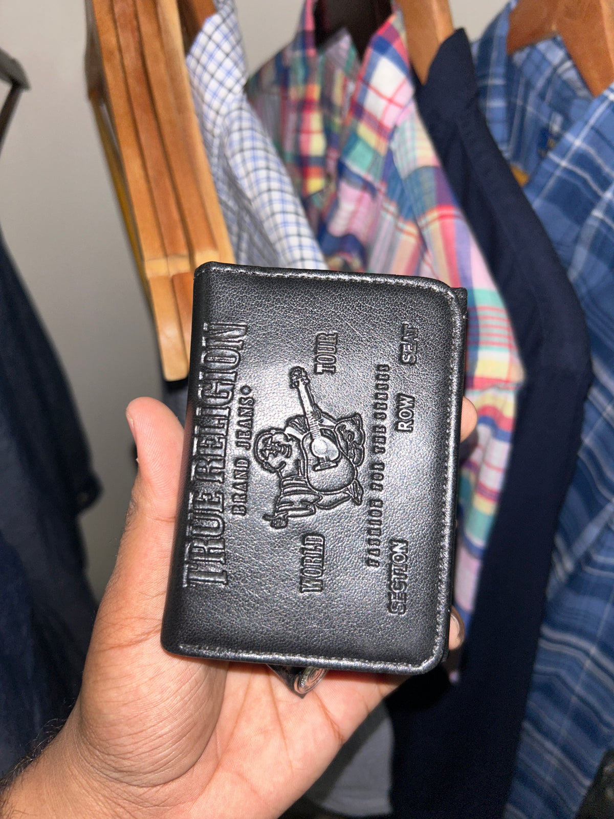 True Religion Wallet with chain