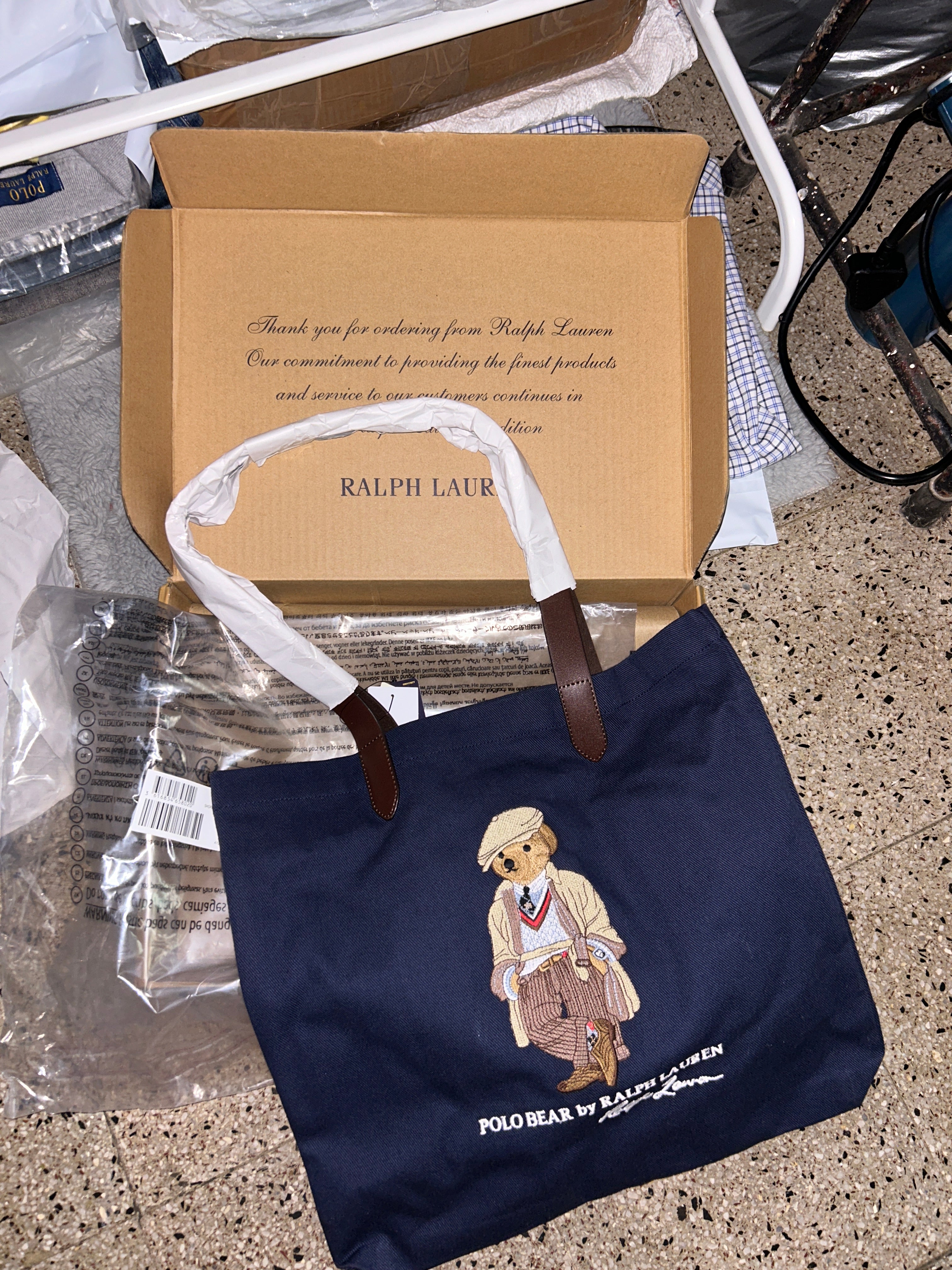 Z Polo Bear Tote Bag Ralph Lauren