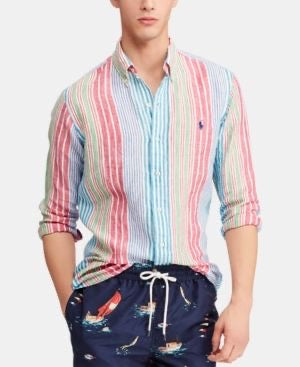 Ralph Linen Multicoloured stripes