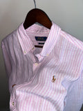 Z Ralph Lauren Pink Striped Multicolour logo shirt