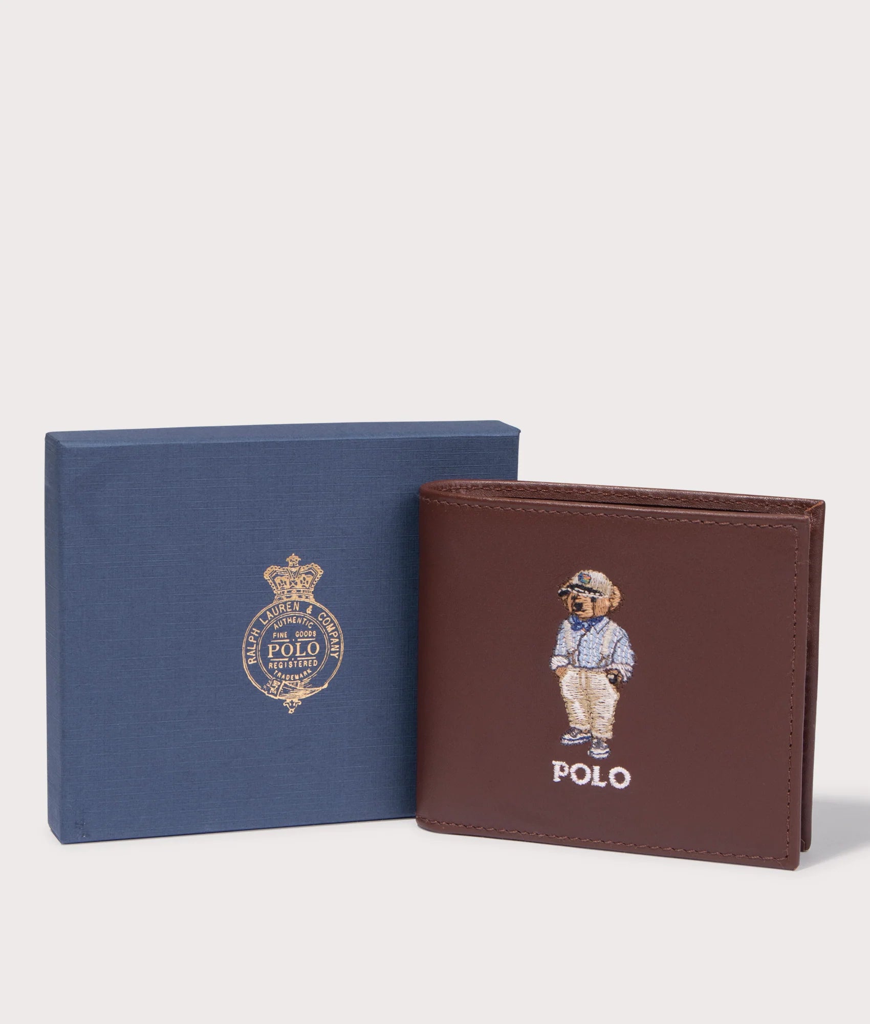 A Polo Ralph Lauren Polo Bear Leather Wallet