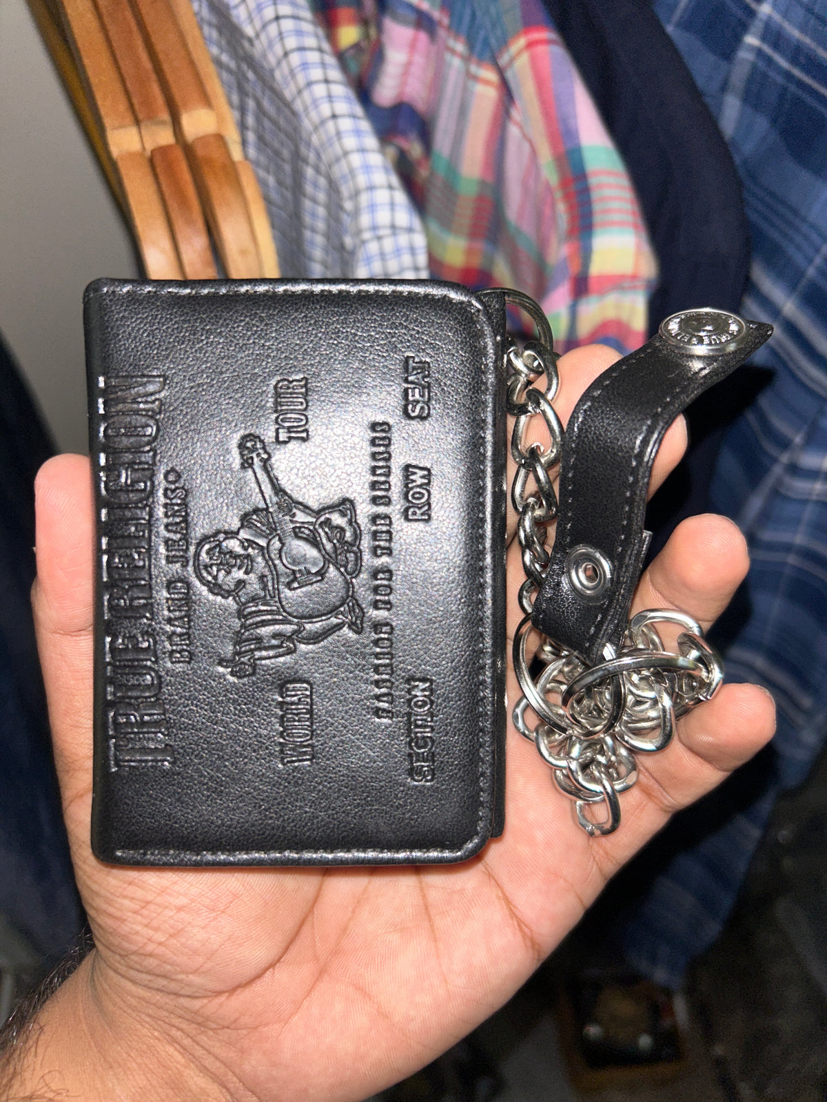 True Religion Wallet with chain