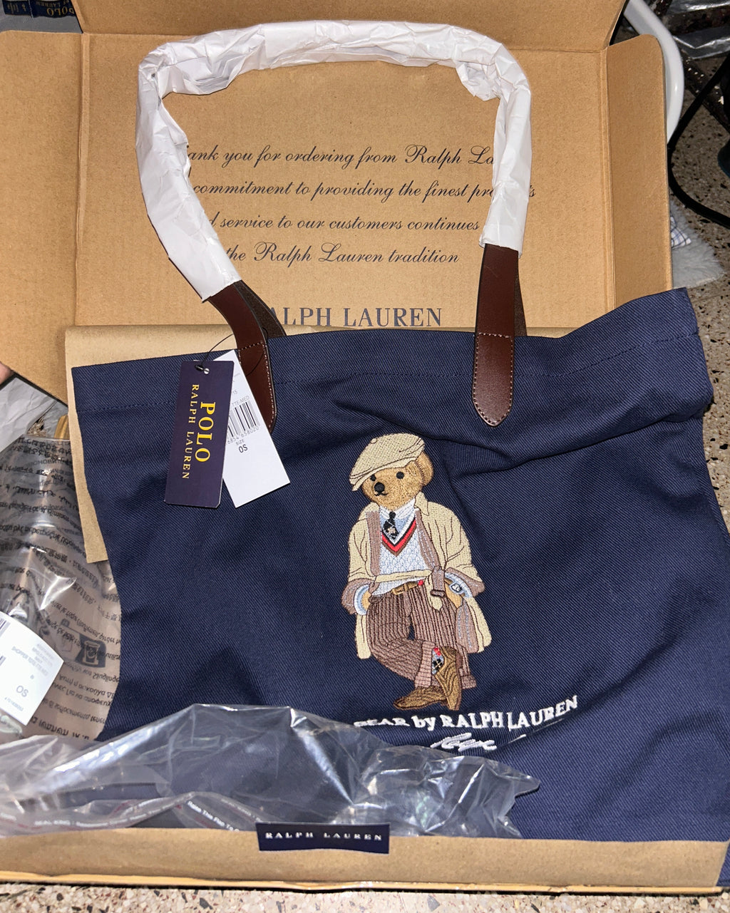 Z Polo Bear Tote Bag Ralph Lauren