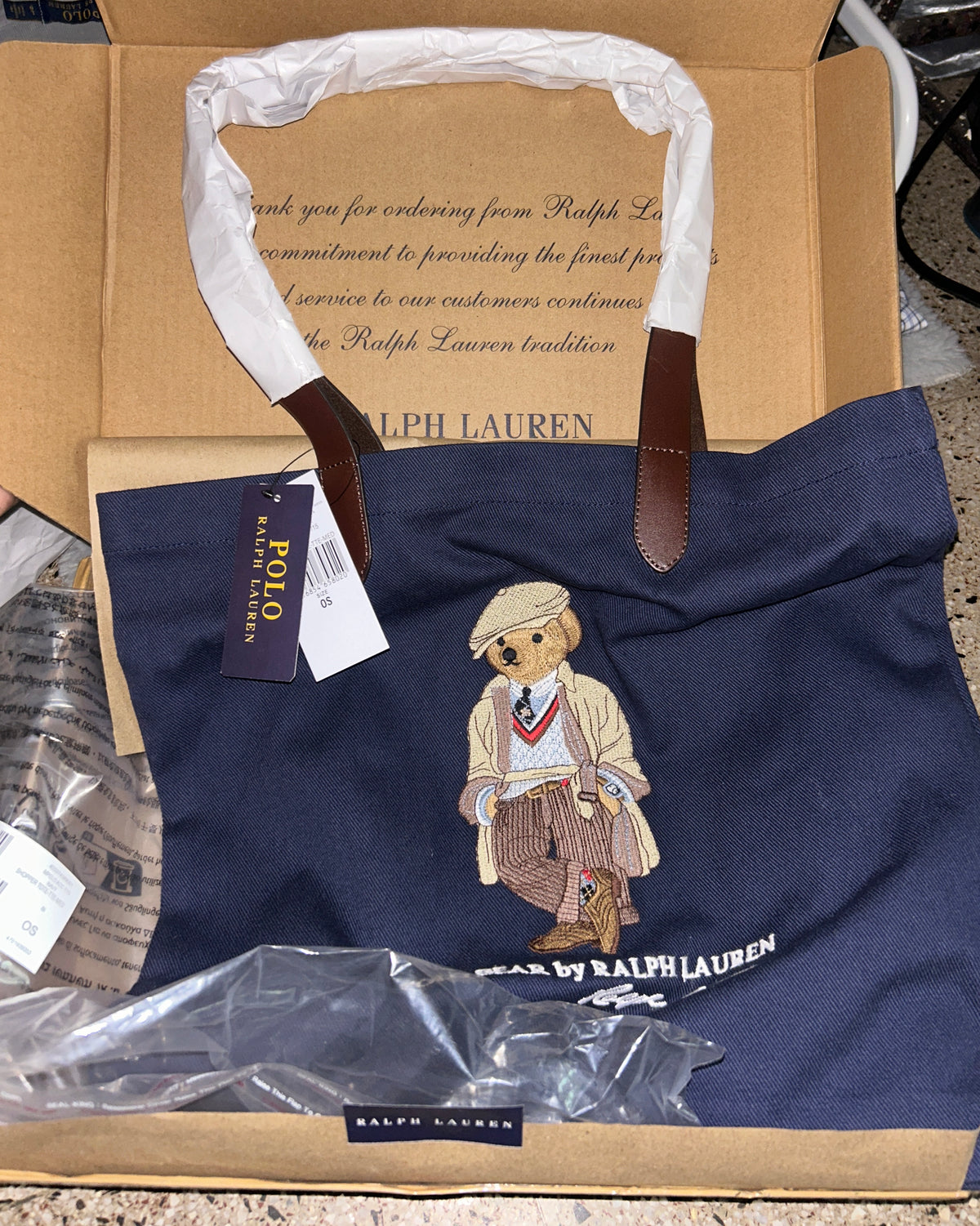 Z Polo Bear Tote Bag Ralph Lauren