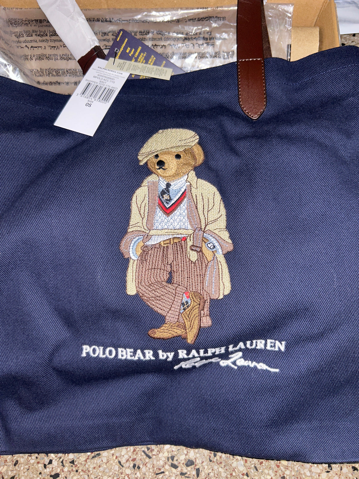 Z Polo Bear Tote Bag Ralph Lauren