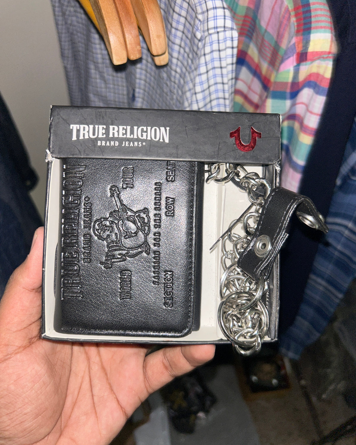 True Religion Wallet with chain
