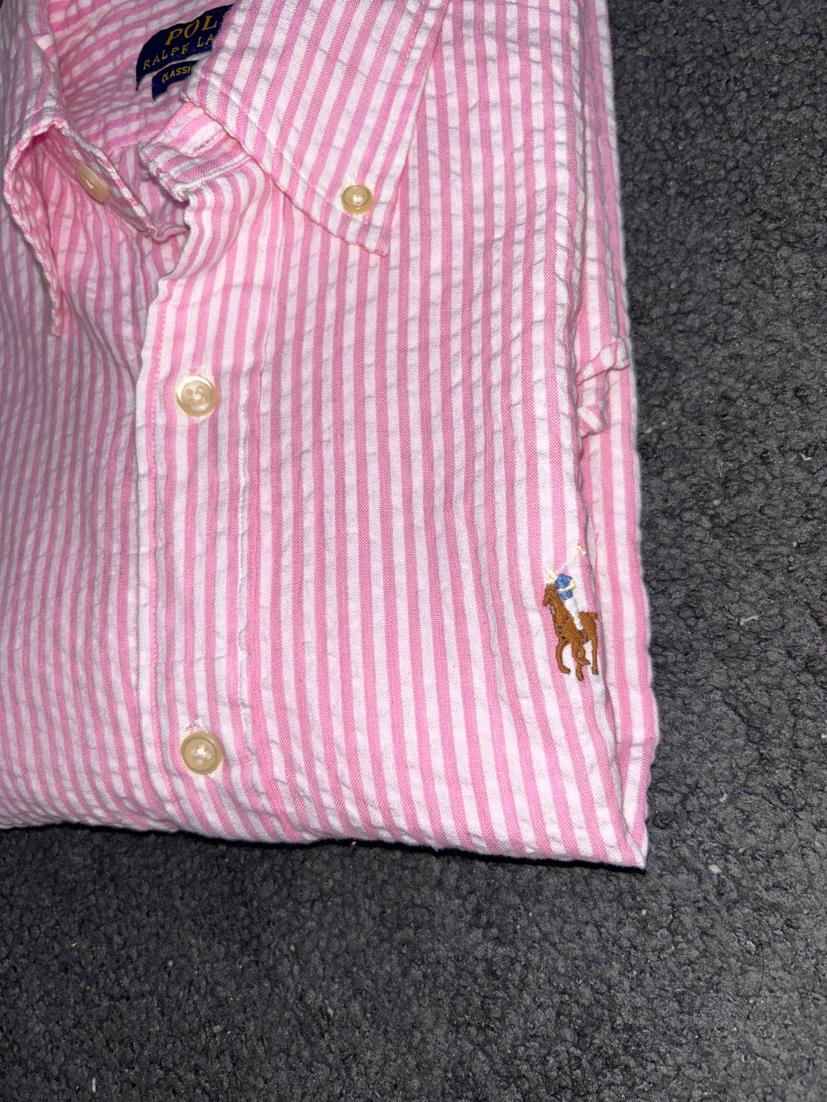 Polo Ralph Lauren Classic Fit Striped Seersucker Shirt