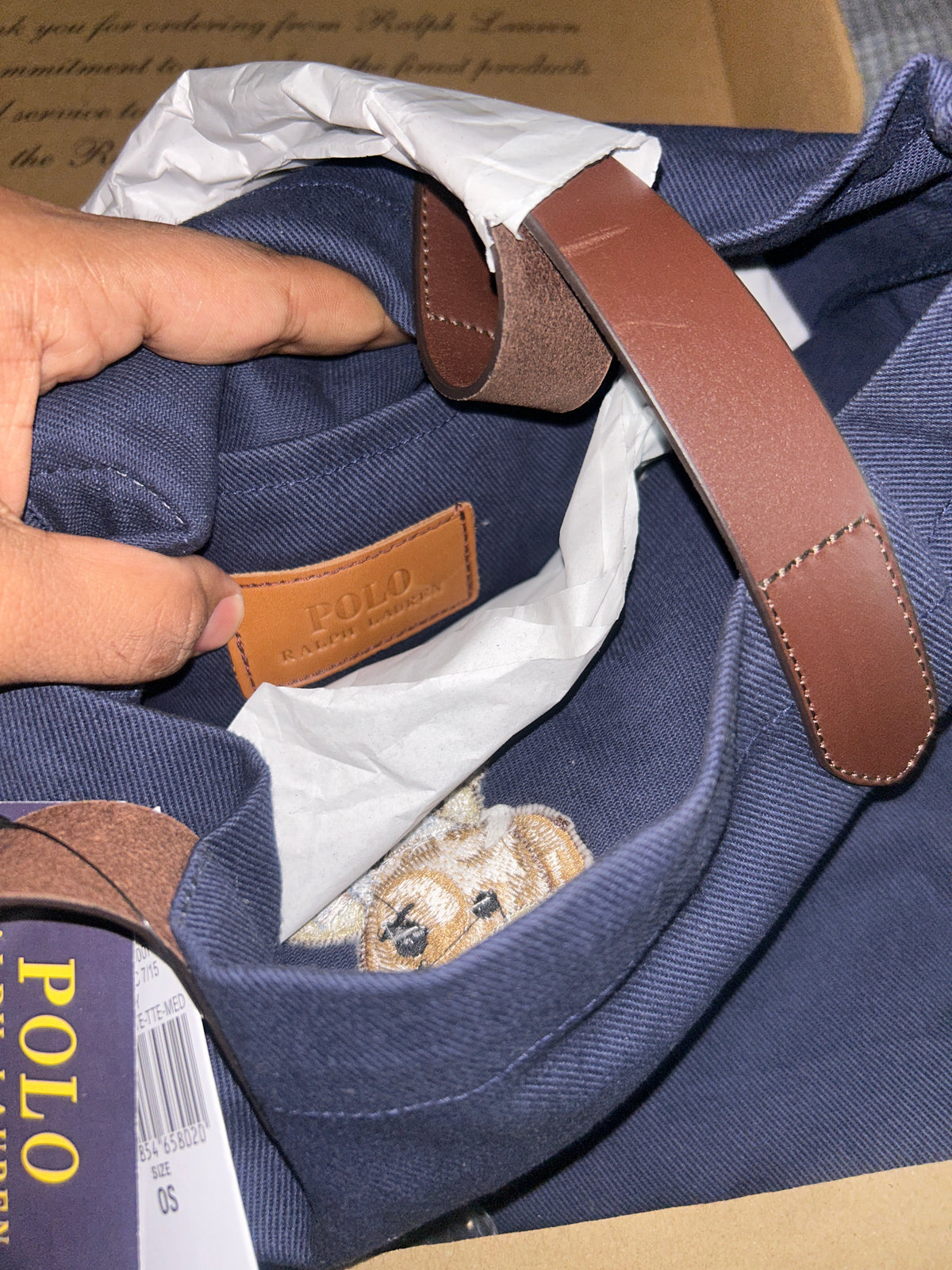 Z Polo Bear Tote Bag Ralph Lauren