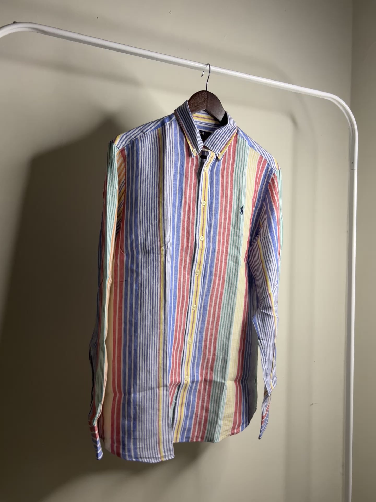 Z Rl Multicolour stripe linen shirt